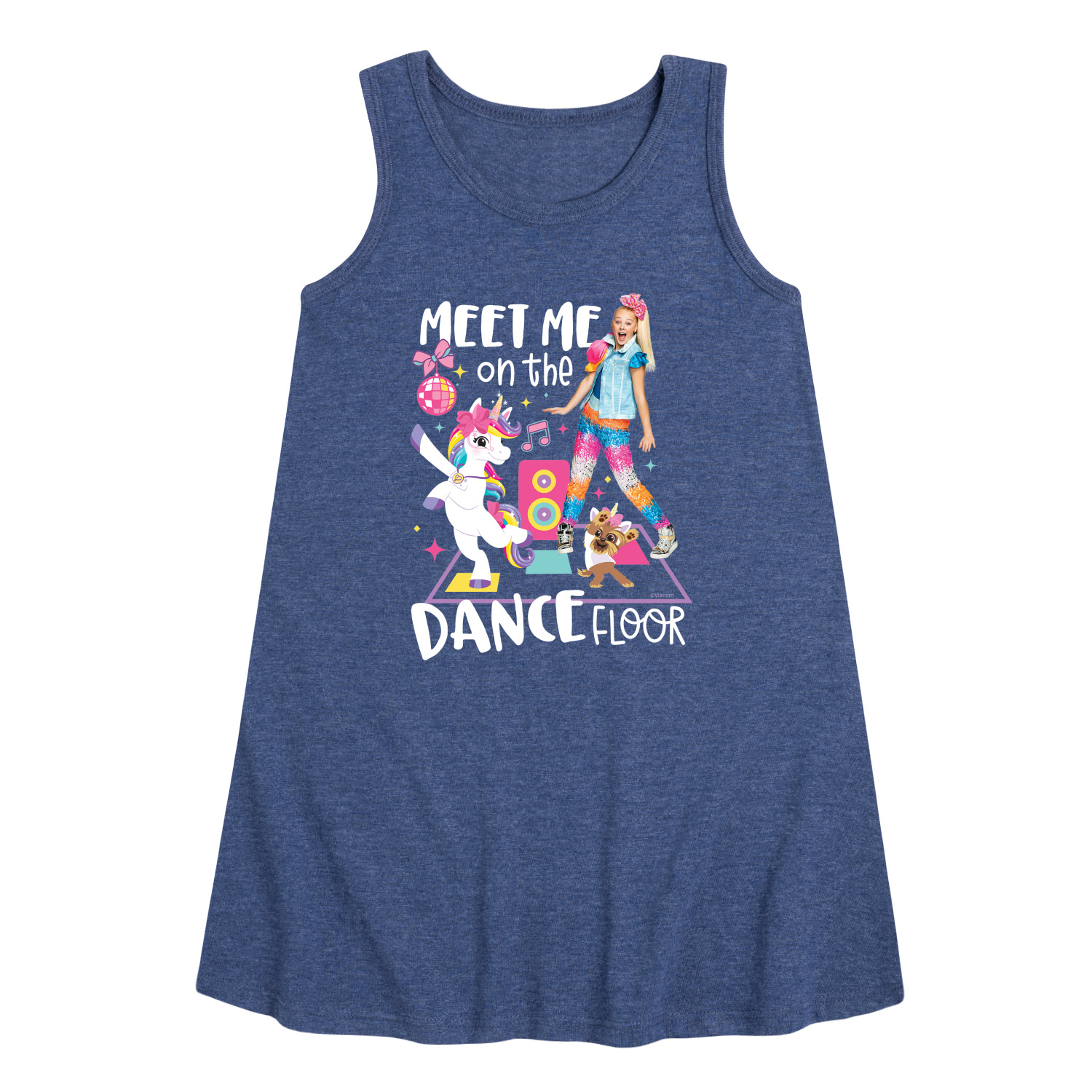 JoJo Siwa Meet Me On The Dance Floor Toddler and Youth Girls A line Dress