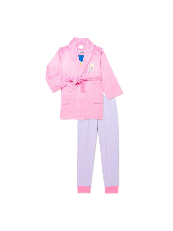 Pajama and Robe Set, 3-Piece, Medium