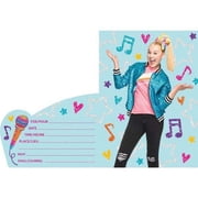 JoJo Siwa Rainbow Invitation Set, Decorative, 8 Count
