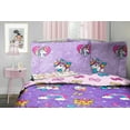JoJo Siwa Rainbow Unicorn Bow Purple 5 Piece Full Bed Set, 100