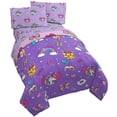 thumbnail image 1 of JoJo Siwa Rainbow Unicorn Bow Purple 5 Piece Full Bed Set W/Tote Bag, 100% Microfiber, 1 of 6
