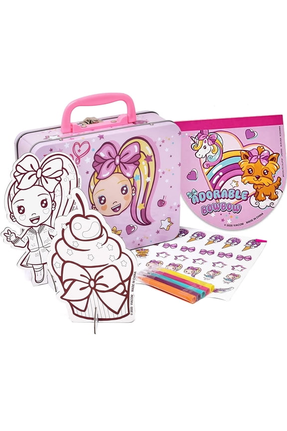 Tin Activity Set for Kids, Coloring, Stickers & Games, Multicolor