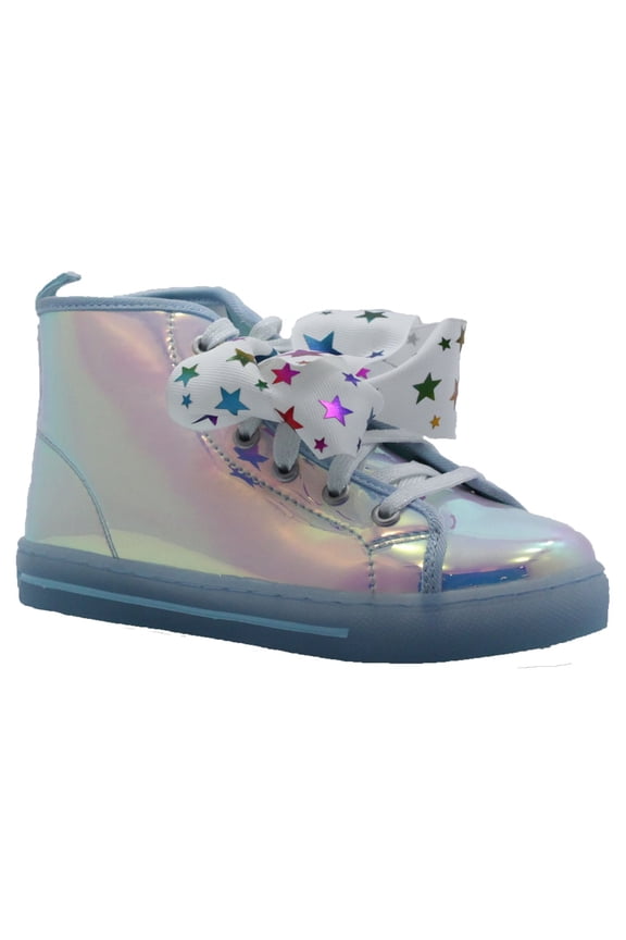 Toddler Girl Shoes Athletic High Top Sneaker, Iridescent, Size 3