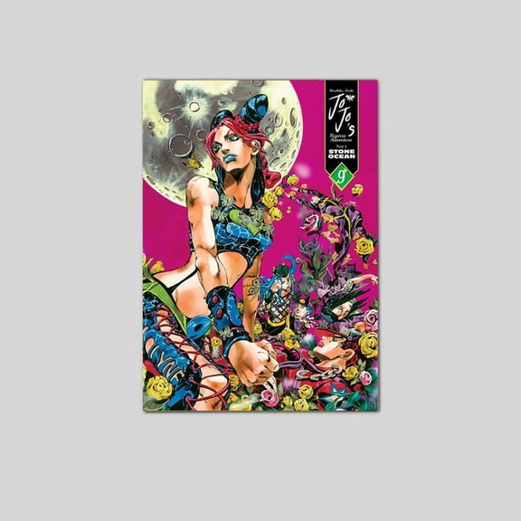 JoJo's Bizarre Adventure 10"x14" Poster Stone Ocean Vol 9 Cover Art Manga Print Poster Size 24''x36'' Googate