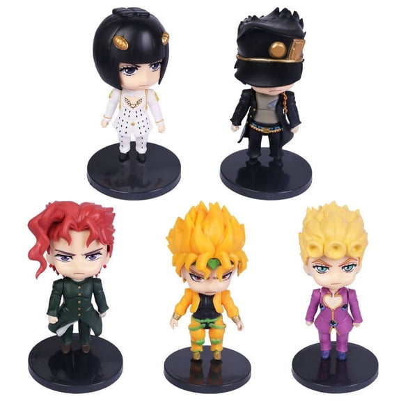 JoJos Bizarre Adventure Anime cute figure(5pcs)Action Figure