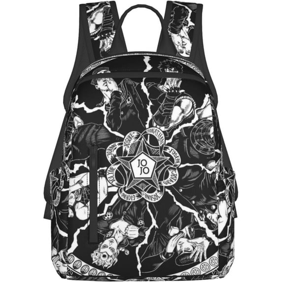 JoJo's Bizarre Adventure Backpack Lightweight Large Capacity Laptop Backpack Adjustable Backpack Unisex Travel Backpack