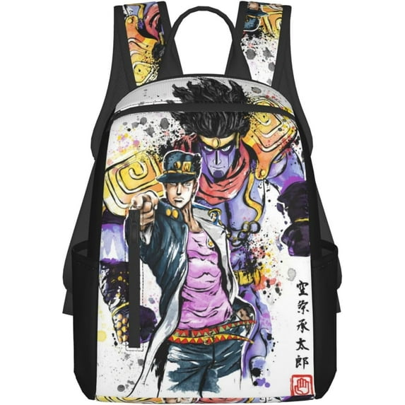 JoJo's Bizarre Adventure Backpack Lightweight Large Capacity Laptop Backpack Adjustable Backpack Unisex Travel Backpack