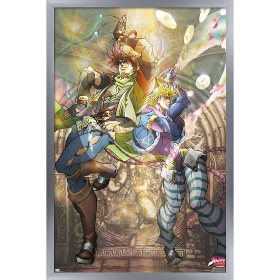 JoJo's Bizarre Adventure - Duo Wall Poster, 22.375" x 34", Framed