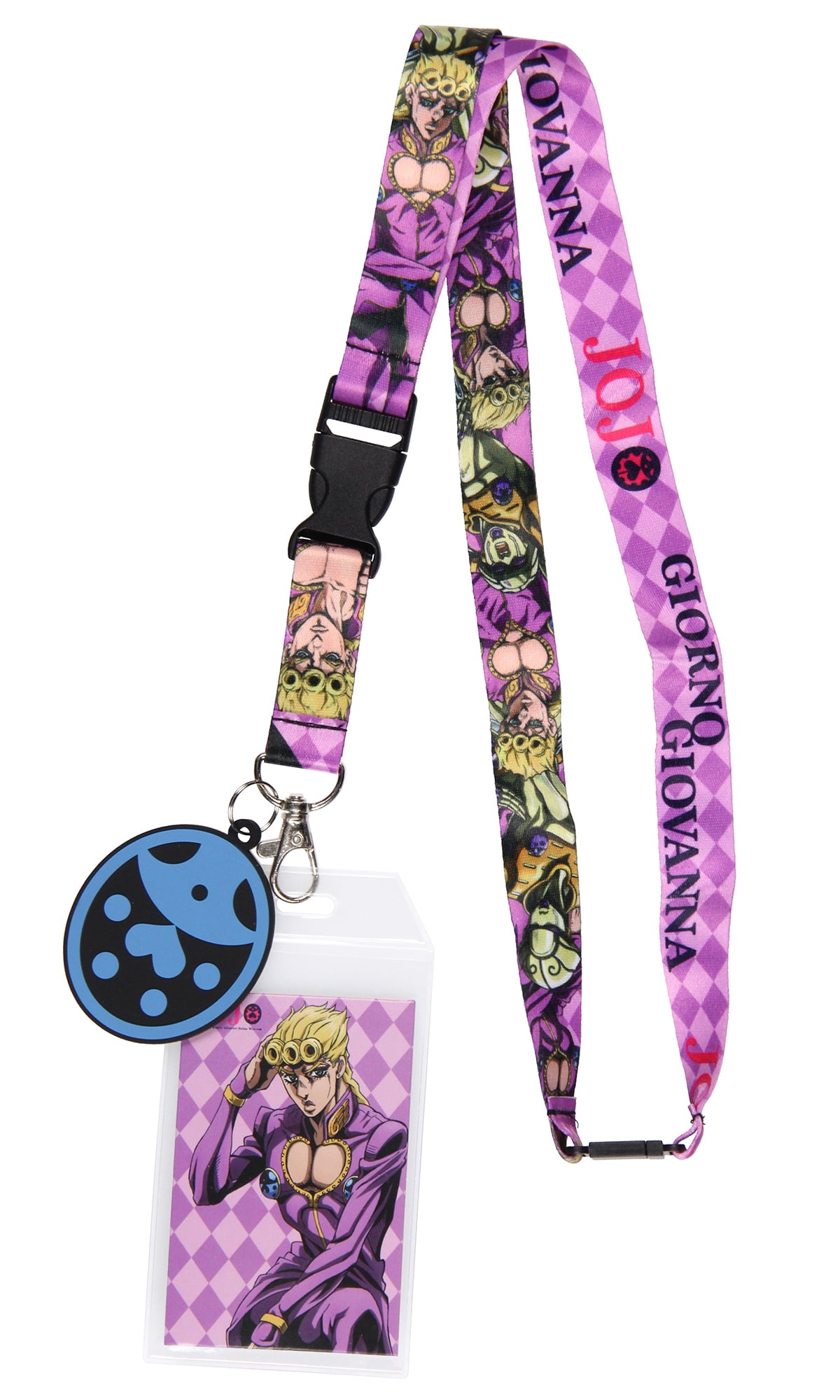 JoJo's Bizarre Adventure Lanyard Giorno Giovanna Reversible ID