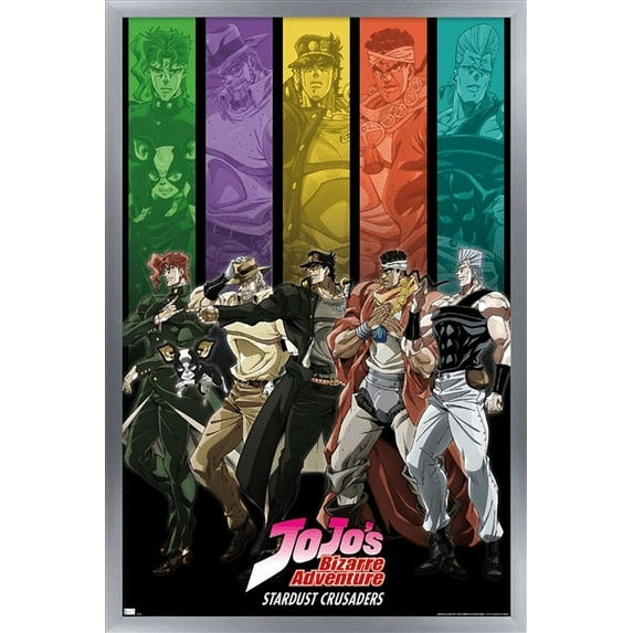 JoJo's Bizarre Adventure - Group Bars Wall Poster, 22.375" x 34" Framed