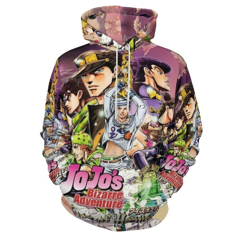 JoJo's Bizarre Adventure Hoodie 3D Print Pullover Hooded Long