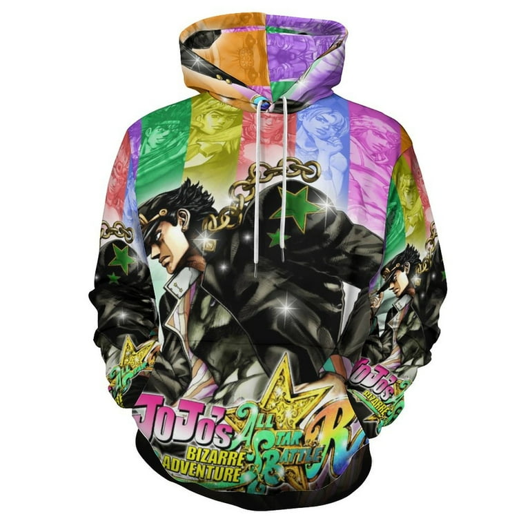 JoJo's Bizarre Adventure Hoodie 3D Print Pullover Hooded Long