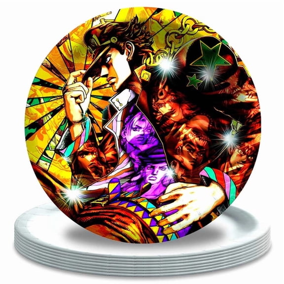 JoJo's Bizarre Adventure Plates Party Supplies Birthday Decorations Tableware Disposable Dinnerware