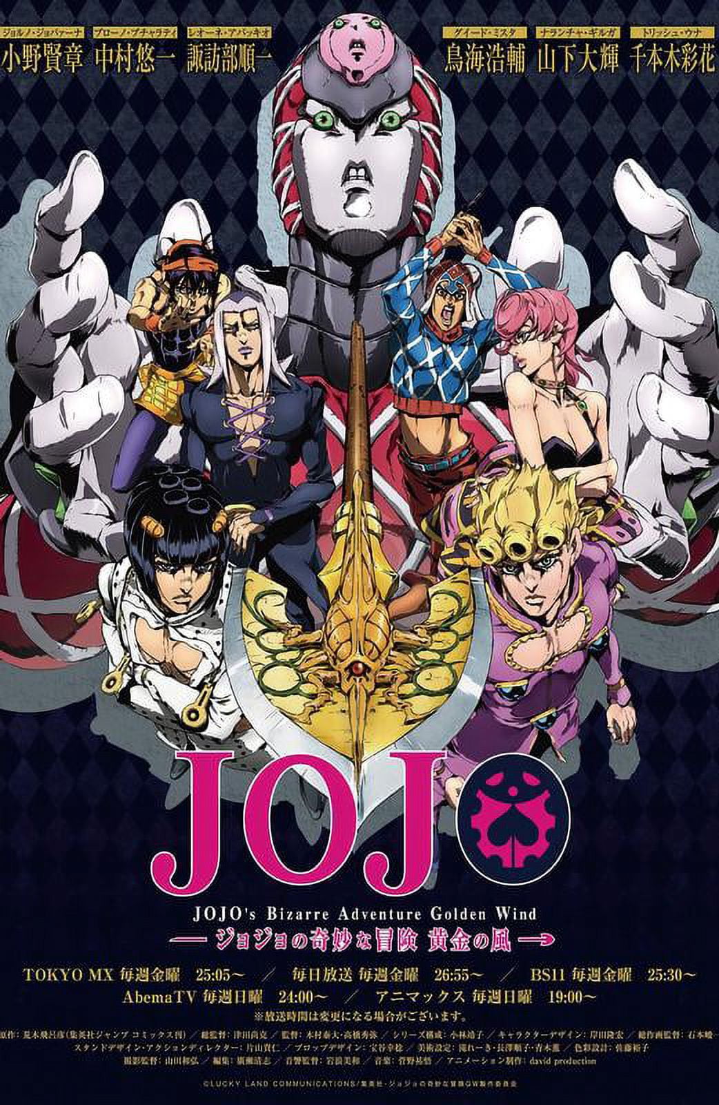 JOJO's Bizarre Adventure ポスター JoJo's Bizarre Adventure Poster Limited Anime Version, Size