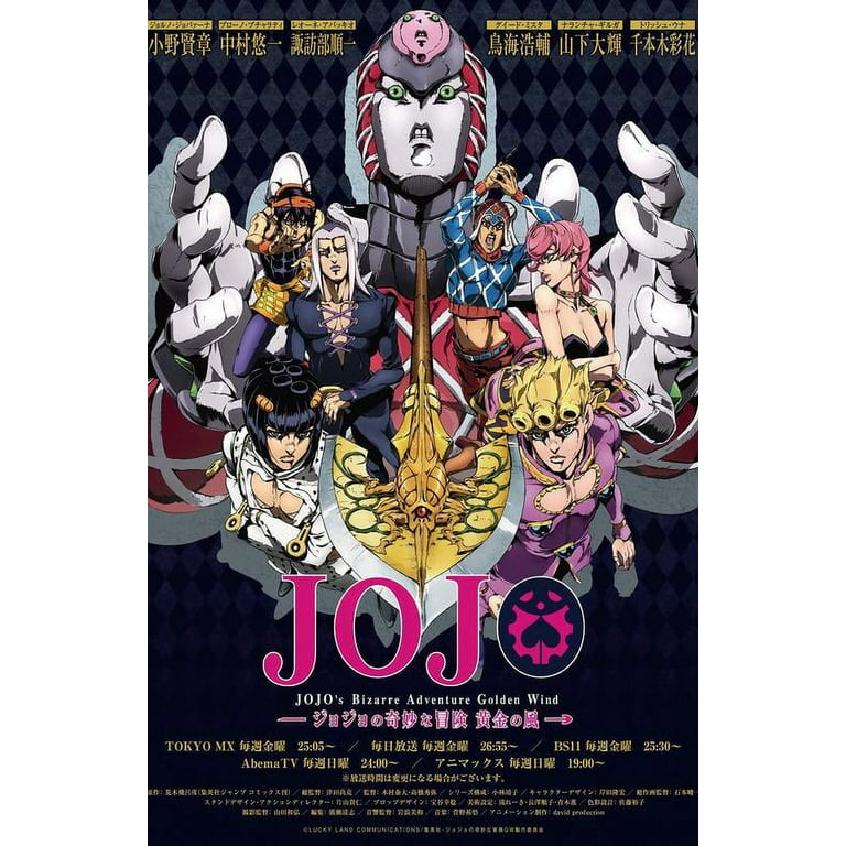 JoJo's Bizarre Adventure Poster Limited Anime Version, Size