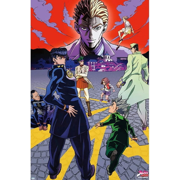 JoJo's Bizarre Adventure - Season 3 Key Art Wall Poster, 22.375" x 34", Unframed Version