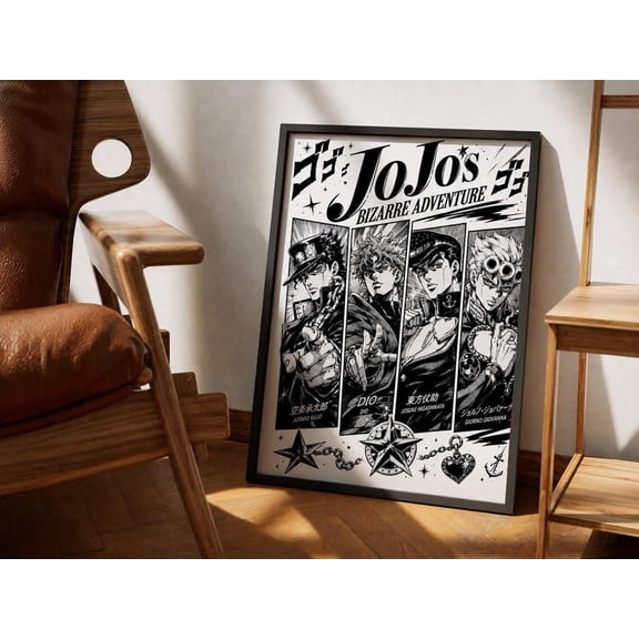 JoJo's Bizarre Adventure characters Poster size 24''x36'' GooGate