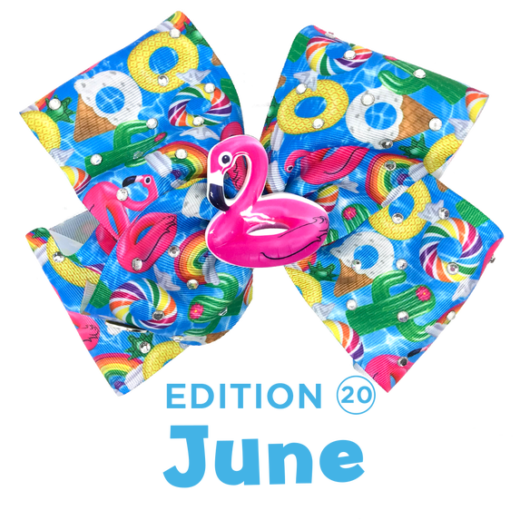 JoJo's Bow Club June Ribbons & Bows, Fabric Blue