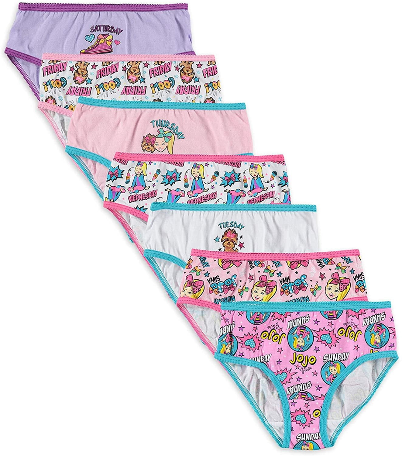 JoJo siwa Days of the Week Girls Panties 4