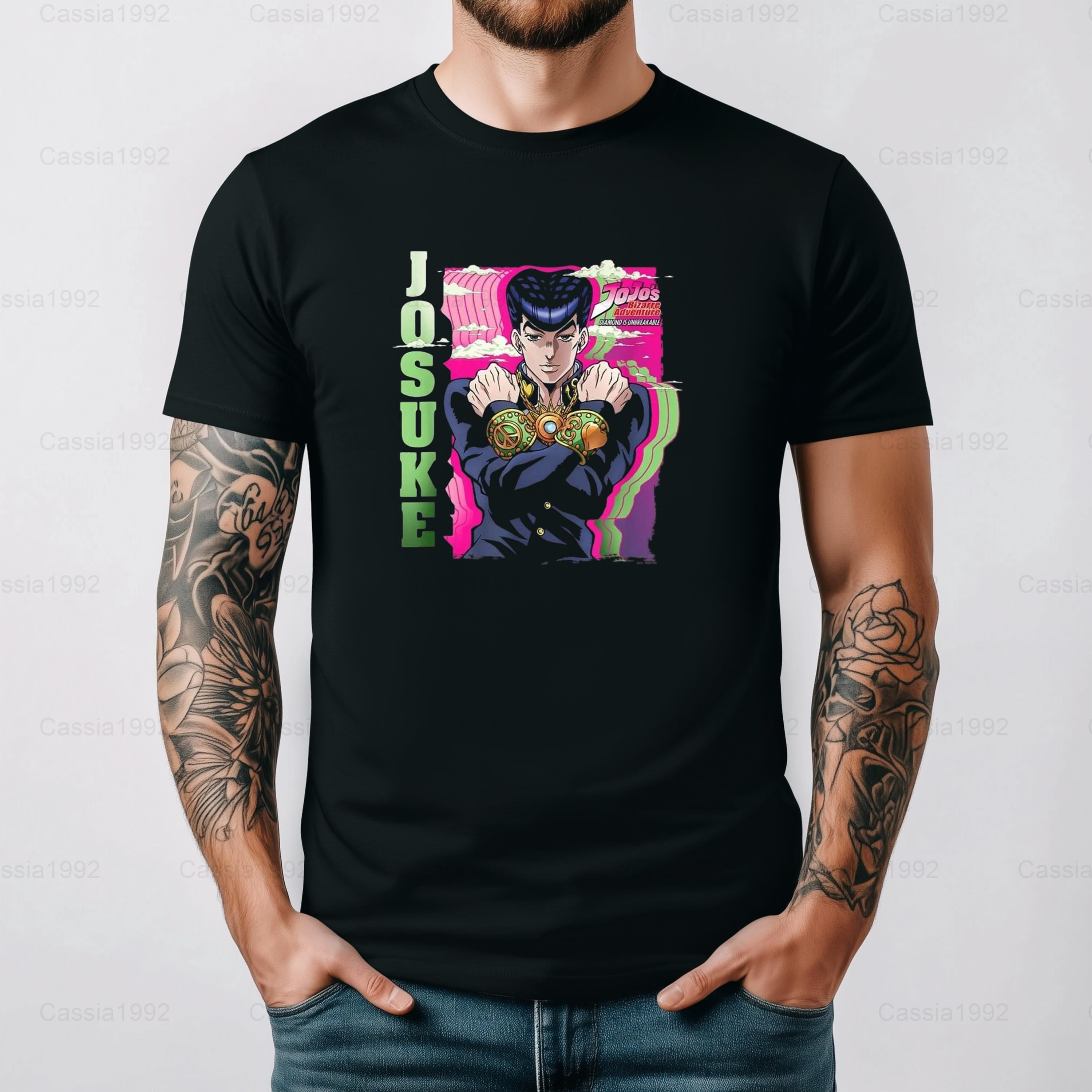 JoJos Bizarre Adventure Josuke Clouds Anime Manga Fan Vintage Style ...