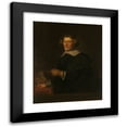 thumbnail image 1 of Joachim Von Sandrart 20x24 Black Modern Framed Museum Art Print Titled - Portrait of Pieter Corneliszoon Hooft, Bailiff of Muiden, Historian and Poet (1630 - 1700), 1 of 5