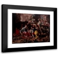 thumbnail image 1 of Joachim Wtewael 14x12 Black Modern Framed Museum Art Print Titled - The Adoration of the Shepherds, 1 of 5