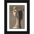 thumbnail image 1 of Joakim Skovgaard 11x14 Black Ornate Wood Framed Double Matted Museum Art Print Titled: Drawing by Plaster. Copy After Antique Sculpture. Ornament with Lion Head and -Foot (1871 - 1872), 1 of 5