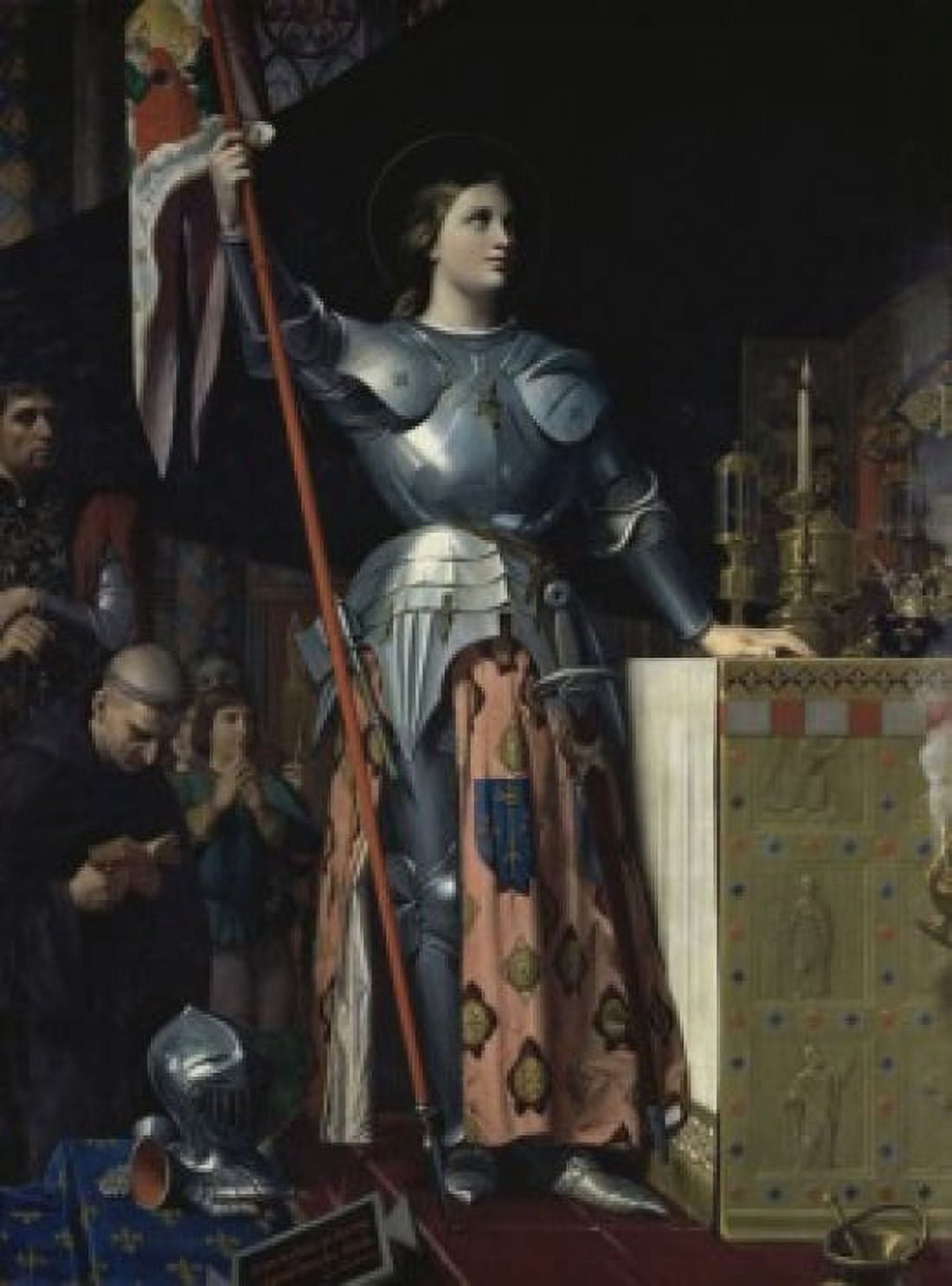 Joan of Arc at the Coronation of Charles VII 1854 Jean Auguste Dominique Ingres (1780-1867French) Musee du Louvre Paris Canvas Art - Jean Auguste Dominique Ingres (18 x 24)