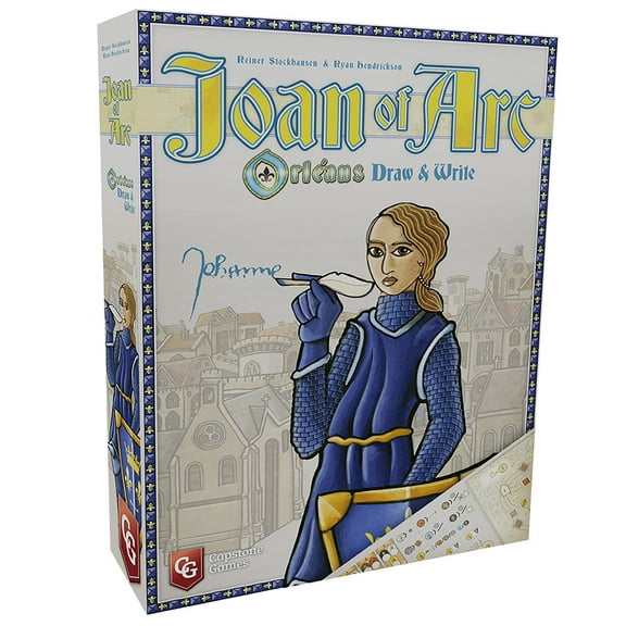 Joan Of Arc: Orlans Draw & Write - Capstone Games, Competitive Or Solo Mode, Tile Placement Strategy Game, Ages 10+, 1-5 Players, 45 Minute Playing Time