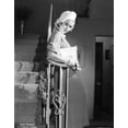 thumbnail image 1 of Joan Bennett leaning on a stair rail Photo Print (24 x 30), 1 of 1