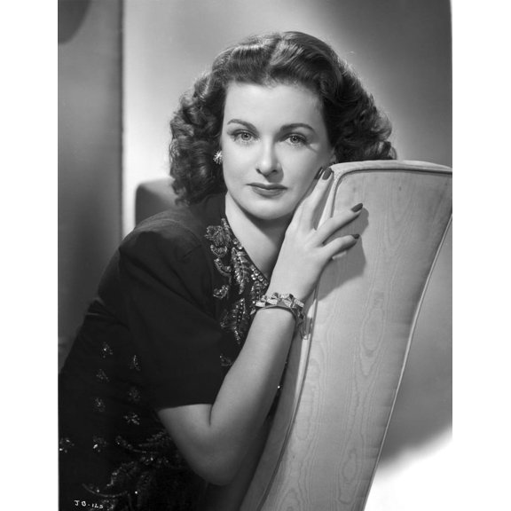 Joan Bennett on a sitting and Leaning Pose Photo Print (24 x 30)