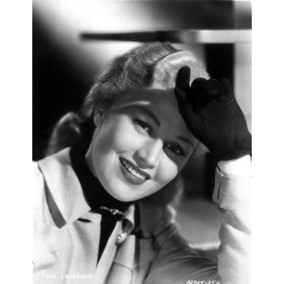 Joan Caulfield Covering Her Eyes From Sunglight in a Classic Portrait Photo Print (8 x 10)