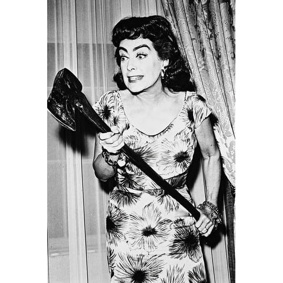 Joan Crawford Strait-Jacket 1964 thriller wielding huge axe 24x36 Poster