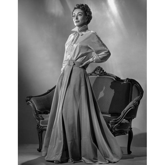 Joan Crawford wearing a Long Wrap Dress in a Classic Portrait Photo Print (24 x 30)