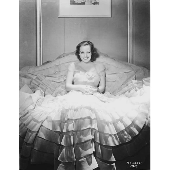 Joan Crawford wearing a cap-sleeve dress Photo Print (24 x 30)