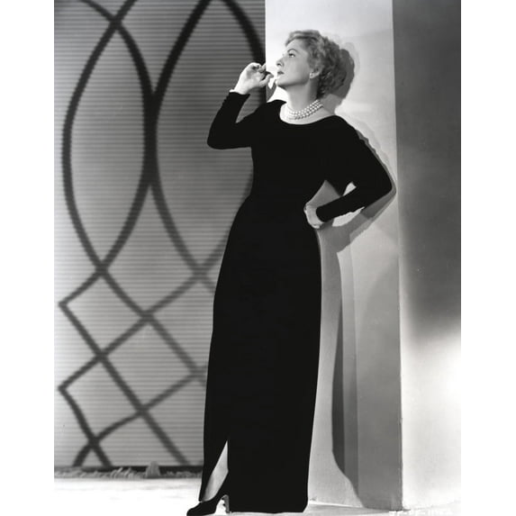 Joan Fontaine wearing a Black Gown Photo Print (8 x 10)