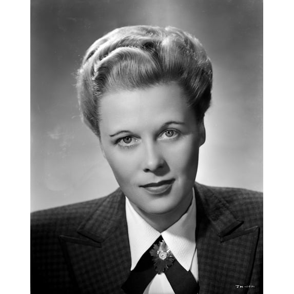 Joan Harrison wearing a Suit in Close Up Portrait Photo Print (24 x 30)