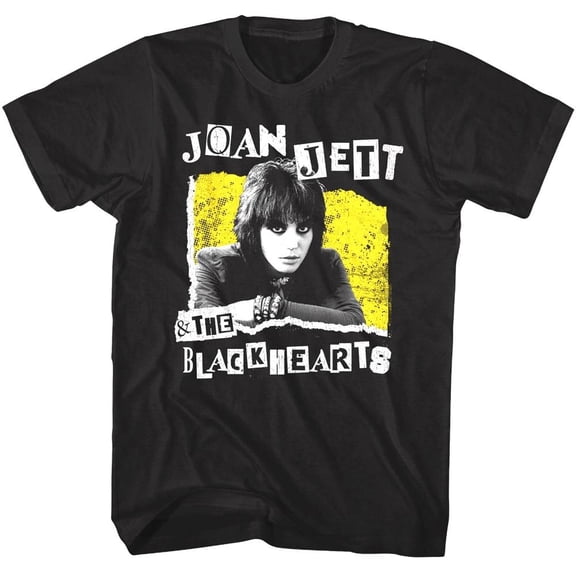 Joan Jett Ransom Note Men's T Shirt (Black, Big&Tall4XLT)
