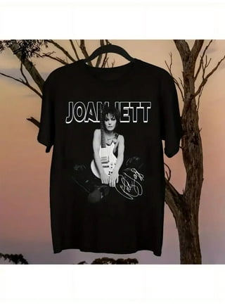 【90s】JOAN JETT Tシャツ US/Mサイズ M&O Knits Joan Jett T Shirt Tshirt Tee Shirt CAT T-shirt Band Tee The