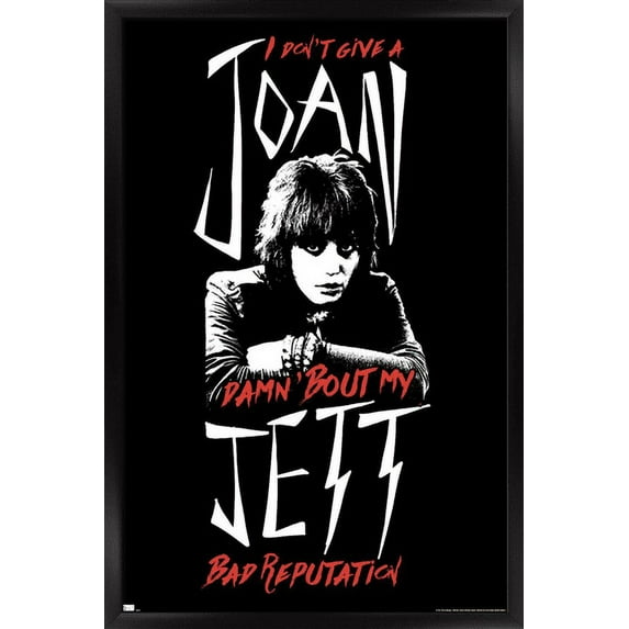 Joan Jett and the Blackhearts - Bad Reputation Wall Poster, 14.725" x 22.375", Framed