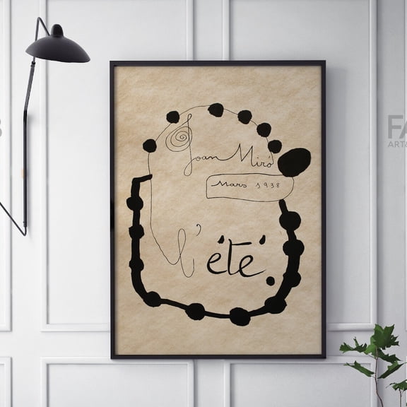 Joan Miro Exhibition Wall Art Print
