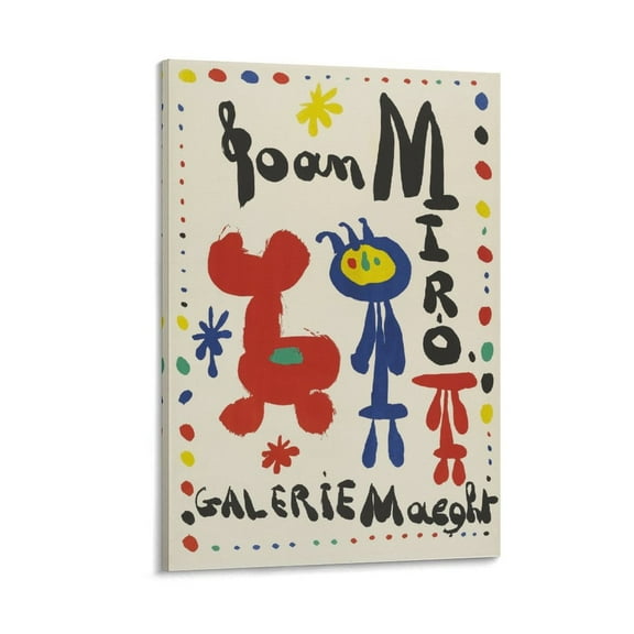 Joan Miro Galerie Maeght 1948 Art Poster Gifts Canvas Painting Poster Wall Art Decorative Picture Prints Modern Decor 12x18inch(30x45cm)