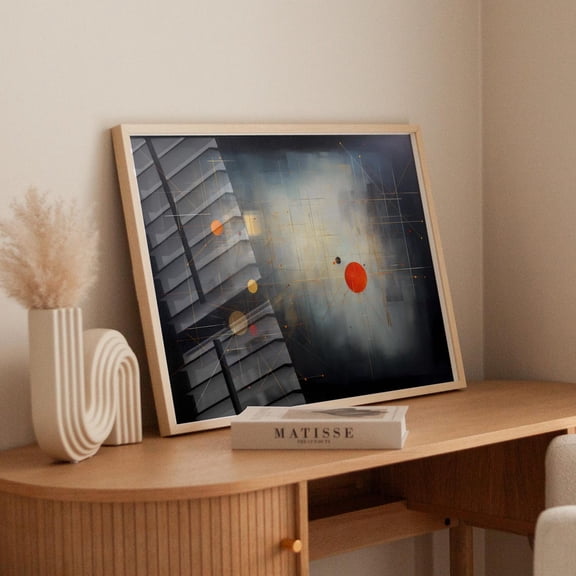 Joan Miro Inspired Catalan Art Abstract Surrealism Artwork, Unframed Paper Poster 8x10in