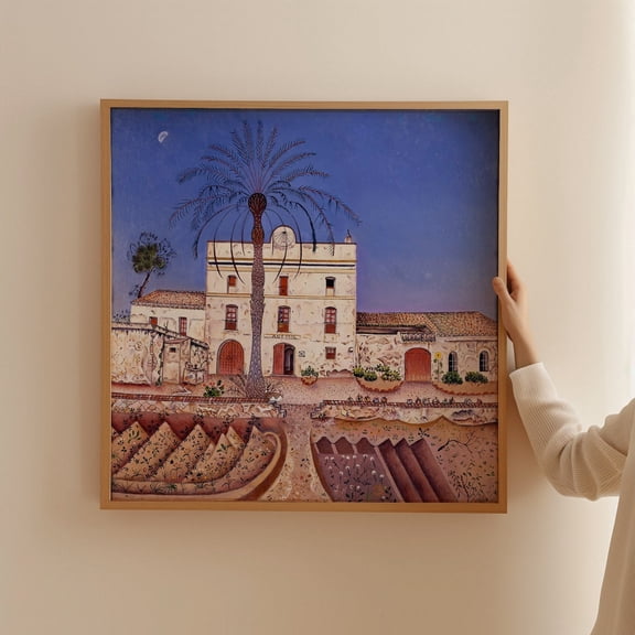 Joan Miro La Casa de la Palmera Vintage Spanish Art, Unframed Poster