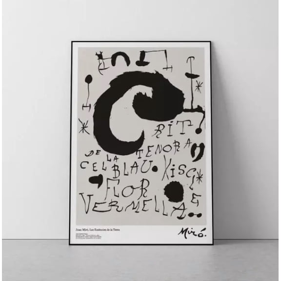 Joan Miro Les Essƒâ£‚¨Ncies De La Terra Barcelona Modern Wall Art Expressionism Home Decor Office Wall Art