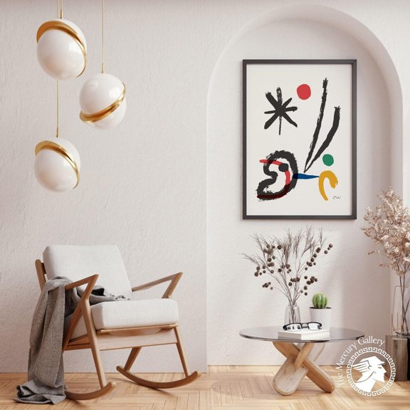 Joan Miro Lithograph Abstract Art Reproduction Print
