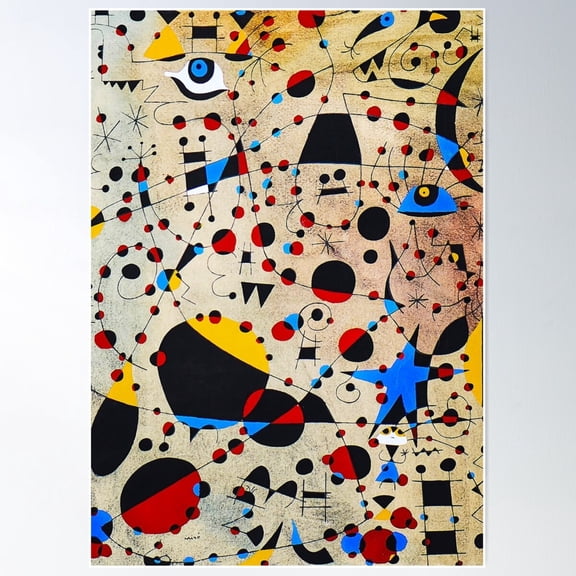 Joan Miro Painting Art Poster Wall Art, UNFRAMED PAPER POSTER, Home Decor, Vintage Gift, Living Room Dercor