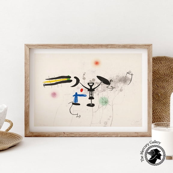 Joan Miro Poster The Troubadour - 1976 Miro Poster Art Gallery Poster Wall Art Decor Home Decor Fine Reproduction Art