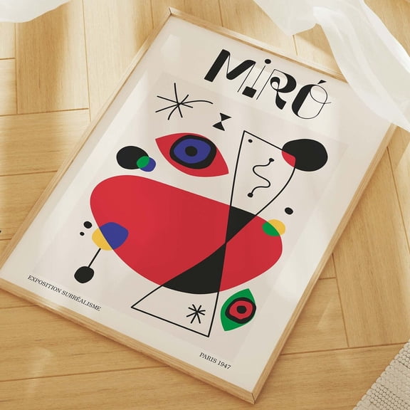 Joan Miro Print Modern Art Surrealism Art Poster Cute Trendy Wall Art
