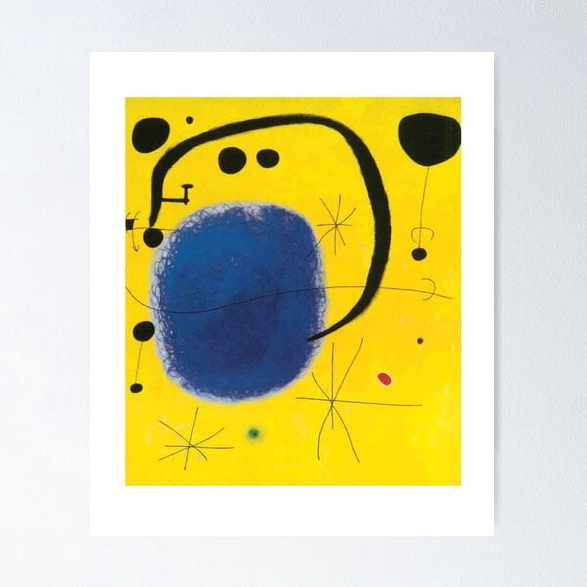 Joan Miro The Gold Of The Azure 1967 Poster Wall Art, Modern Wall Decor